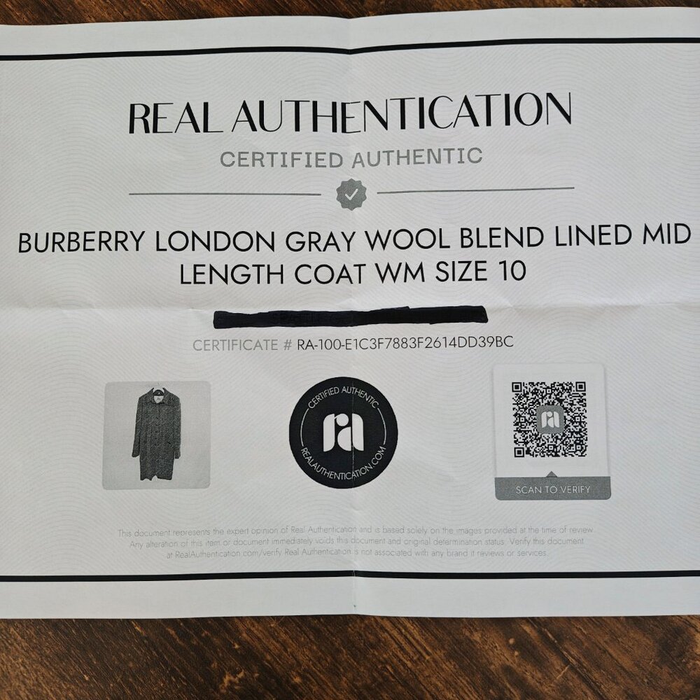 BURBERRY Wool Ruffle Placket Coat - Picture 14 of 14